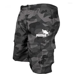 Men's Shorts Summer Mens Cargo Army Military Multi-pocket Bermuda Cotton Casual Male's Outdoor Hiking Knee Length Short Pants