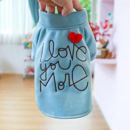 Dog Apparel Pullover Breathable Sweatshirt Washable Decorative Lovely Letter Printing Pet Cat Two-legged Clothes
