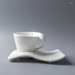 Mugs Art Coffee Cup And Saucer El Creative 165ml Italian Ceramic Cold Cups Japanese Fall Mug