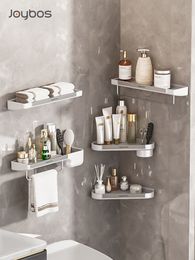 Bathroom Shelves Bathroom Shower Shelf No Drill Wall-mounted Corner Shelf Organiser Luxury Plastic Bathroom Shower Holder Bathroom Organiser 230717