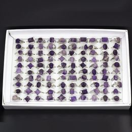 Mix Lot Women Rings Natural Stone Rings For Natural Stone Collection Lovers 20pcs Whole Party gift248A