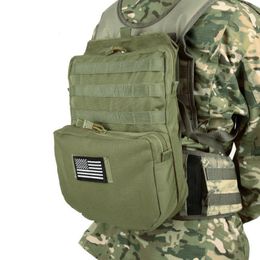 Outdoor Bags Molle Tactical Backpack Vest Expansion Pack Hunting Accessories Pouch Army Airsoft Rucksack Military EDC 230717