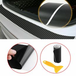1x Car Carbon Fibre Rear Bumper Edge Protector Corner Trim Sticker Accessories237A