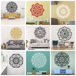 Wall Stickers Yoga Mandala Sticker Pvc Art Modern Fashion Wallsticker For Bedroom Decoration Murals