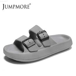 Slippers Summer Men's Beach Shoes Sandals Slippers Ladies Thick Bottom Couple Outdoor EVA Flip Flops Buckle Light Sandalias Size 36-45 L230718