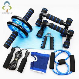 Ab Rollers The New Abdomen Wheel Combination 6-piece Push-up Bracket Household Grip Device Small Indoor Sports Fitness Equipment XPY HKD230718