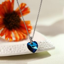 Pendant Necklaces NL-00324 2023 In Trending Women Jewelry Accessories Heart Crystal Necklace Bridesmaid Gift Drop & Wholesale Bulk