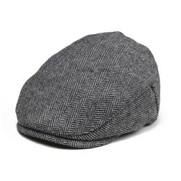 Newsboy Hats JANGOUL Kids Flat Caps Herringbone Woolen Tweed Small Size Boy Girl Newsboy Caps Infant Toddler Youth Beret Hat for Children HKD230718