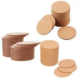 Table Mats Cork Coasters For Drinks Bar Absorbent Heat Resistant Reusable Saucers Drink Wine Glasses Cups Mugs