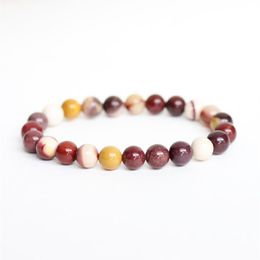 SN1085 Moukaite Jasper Bracelet Reiki Energy Grounding Bracelet Root Chakra Bracelet Fashion Yoga Mala Bracelet239P