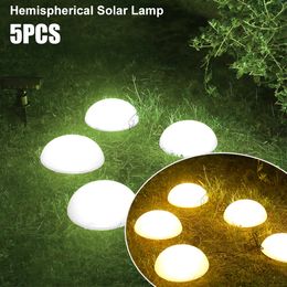 Garden Decorations LED Solar Outdoor luminous dome light landscape Hemispherical garden decoration el Christmas Pathway Decor 230717