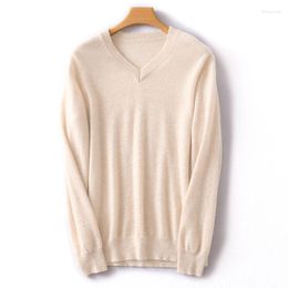 Men's Sweaters Men Pullover Cotton V-Neck O-Neck Solid Oversize Casual Jumpers Male Knitwear Boy Basic Autumn Spring High Quality A15