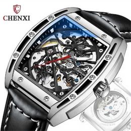 Movement Watches Richardmille Top Lithe Wristwatch New Barrel Shaped Hollowed Out Fully Automatic Mechanical Watch German Man Niche Fashion Trend Inlaid GifOQS5