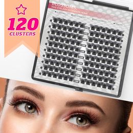 False Eyelashes ETVITE 120 Cluster Individual Segmented Matte Black Bulk Volume DIY Lashes Extensions 230617