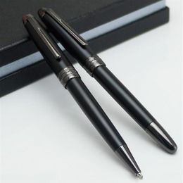 YAMALANG Luxury High Quality 163 brands Ballpoint pens Meister Matte black Rollerball pen metal school office with Nunber XY2276L