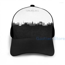 Ball Caps Fashion Hamburg Germany(2) Basketball Cap Men Women Graphic Print Black Unisex Adult Hat