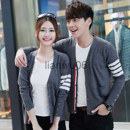 Women's Sweaters New Spring Men and women Fashion Cashmere Sweater Lovers Clothing Couples Matching Cardigan Sweater Slim Vneck Sweater Cardigan J230718