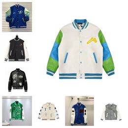 Designer varsity jackets bomber Letterman jackets windbreaker Baseball Hip Hop Harajuku Letter Patchwork Leather embroidery Streetwear