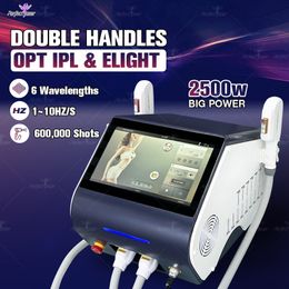 OPT Laser IPL Handles Philtres Lamps Laser OPT Hair Removal Machine with Cooling System FDA Certification 6 Wavelengths Painless IPL Laser Hair Removal Epilator
