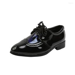 Flat Shoes Boys Dance Children British Style Fashion Show Children's Single Students Performance