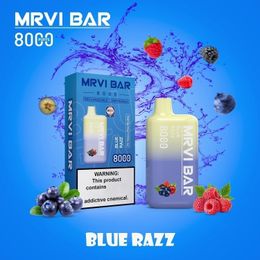 Original MRVI BAR 8000 Puffs Disposable Vape Pen E Cigarette With Rechargeable 650mAh Battery Prefilled 16ml Big Vapour Elfbar 2023 Popular Deive