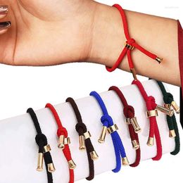 Link Bracelets Adjustable Red Protection Lucky Amulet Braided Rope Bracelet For Men Women Couple Valentine's Day Gifts