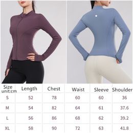 LL-311 Fitness Wear Cardigan Womens Sportswear Yoga Outfits Outer Jackets Outdoor Apparel Casual Adult Running Gym Exercise Long Sleeve Tops Zipper Breathable