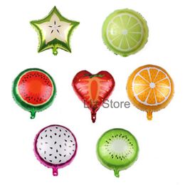 18 Inch Fruits Shaped Balloon Watermelon Orange Strawberry Balloon Children's Day Birthday Party Decoration Aluminium Foil Balloons TH0971