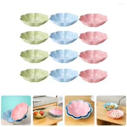 Dinnerware Sets Peanut Plate Candy Storage Dish Decorative Tray Flower Shape Plastic Dried Fruit Household