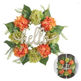 Decorative Flowers Hanging Door Wreath Simulated Exquisite Fake Flower Decor Spring Holiday Home Decoration