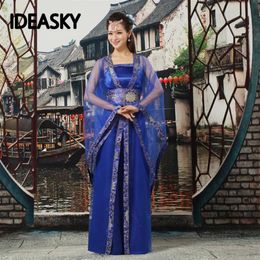 Stage Wear Classical Christmas Traditional Chinese Dance Costumes Fan Women National For Girls Ancient Dress Hanfu Woman Kids Dres253F
