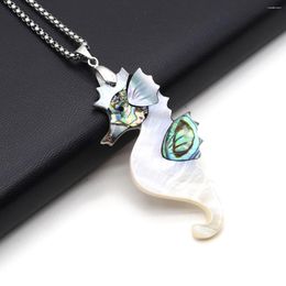 Chains Natural Freshwater Shell Necklace Pendant Hippocampus-shaped Exquisite Charms For Jewelry Making Diy Bracelet Earrings Gift