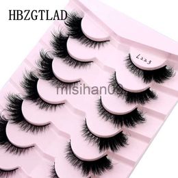 False Eyelashes New Handmade 3D Mink Eyelashes Curled Winged Natural Realistic Messy End Eye Elongated Thick False Eyelashes Soft Fake Eyelashes J230717