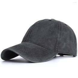 Ball Caps Vintage Cotton Washed Baseball Cap Adjustable Size Solid Classic Low Profile Plain Retro Unisex Dad Hat