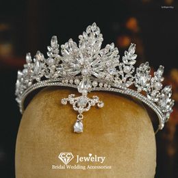 Hair Clips Elegant Crowns Women Accessories Wedding Hairwear Bridal Headbands Engagement Jewelry Handmade Crystal Tiaras AN400