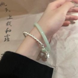 Bangle Chinese Antique China-chic Bell Bracelet Set Women's Summer Simple Versatile Small Design High Level Hand Jewelry