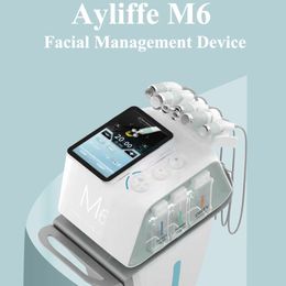 M6 6 in 1 Skin Management Machine SPA Facial Deep Cleaning Ultrasound RF Face Lift Plasma Acne Treatment