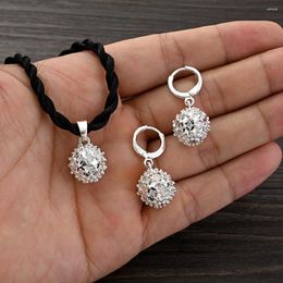 Necklace Earrings Set African Silver Color Wedding Ball And For Women Bridal Dubai Jewellery