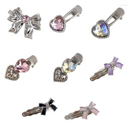 Hair Clips Heart/Butterfly Clip Hairpin Bling Barrettes Metal Duckbill