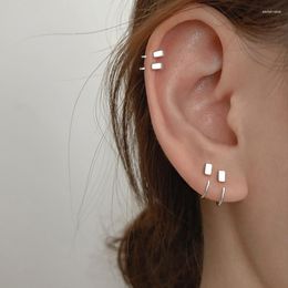 Stud Earrings Fashion Punk Small Square For Women Wedding Jewelry Eh1249