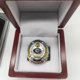 Georgia Bulldogs 2021-2022 Football Championship Ring with Collector's Display Case337Y