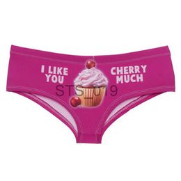 Briefs Panties Other Panties DeanFire 3D Panties Cherry Muffin Funny Print Kawaii Ladies Underwear Lovely Push Up Briefs Sexy Lingerie Thong for Female x0719