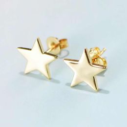 Stud Earrings Really S925 Silver Women Five Star