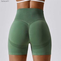 S XL 14 Colors Fitness Yoga Shorts Sport Shorts Scrunch Butt Lift High Waist Shorts Women Breathable Fitness Sportwear A108 L230621