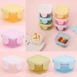 Dinnerware Sets 1 Pc Mini Sealed Box 60ML Plastic Grade Storage Boxes Keep Fresh Seasoning Salad Fruits Snack Candy Containers Kitchen