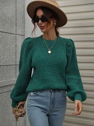 Women's Sweaters Fitshinling Vintage Pullover Sweater Women Winter Tops Knit 2022 Solid Basic Jersey Fashion New Pulls Femme Pleated Jumper New L230718