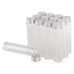 Storage Bottles 12 Pieces 60ml Glass Jar Vials Terrarium With Aluminium Lids Size 30 120mm Container For Wedding Favours