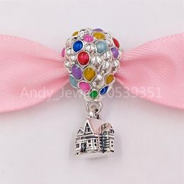 Andy Jewel Authentic 925 Sterling Silver Beads DSN Up House & Balloons Charm Charms Fits European Pandora Style Jewellery Bracelets 223G