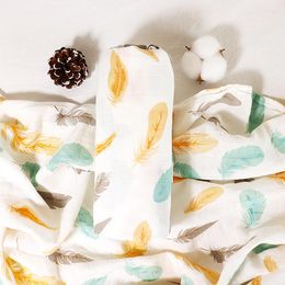 Blankets Soft Baby Blanket Bamboo Cotton Swaddle Muslin Wrap Infant Bedding