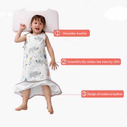 Sleeping Bags Baby Cotton Babies Sleeveless Sleepwear Breathable Newborn Sleep Vest Summer Blanket